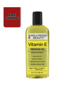 [HOLLYWOOD BEAUTY] Vitamin E Premium Oil Prevents Dryness 8 FL OZ / 236 ML - £10.12 GBP
