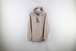 Vtg Streetwear Mens L Faded Spell Out Jean Michel Basquiat Art Dinosaur Hoodie - £38.88 GBP