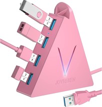 4 Port USB 3.0 Hub FlyingVHUB Vertical Data USB Hub with 2 ft Extended Cable for - £31.12 GBP