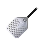 Anygleam Pizza Shovel 25cm X 55cm Silver for Perforated Peel with Metal ... - $72.90