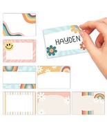 Retro Name Tag Stickers | Set of 56 | Classroom Supplies - $16.28 CAD