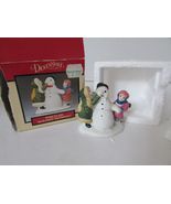 LEMAX 13014 BUILDING SNOWMAN FIGURINE ACCESSORY DICKENSVALE VILLAGE MINT... - $8.50