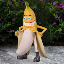Evil Banana Man Outdoor Garden Statues, Funny 8&#39;&#39; Tall Banana Duck Sculp... - $37.22
