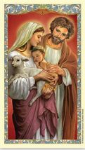 Holy Family Laminated &quot;Family Prayer&quot; Card, New #PCL-54 - $2.78 CAD