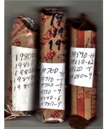 Lincoln Pennies -3 rolles of assorted Pennies 1959 - 1981 - $19.20 CAD