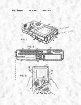 Gameboy Video Game System Patent Print - Gunmetal - $7.95+