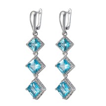 Green Dangle Wedding Earring Trendy Earrings Jewelry Women&#39;s Accessories Brincos - £9.06 GBP