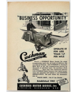 1949 Cushman Motor Scooter Bike Advertisement Transportation Antique DWU16A - $366.58 MXN