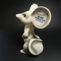 Vintage 1982 Worlds Fair Porcelain Mouse Figurine Knoxville Tennessee Rare - £18.20 GBP
