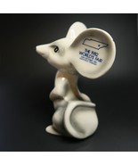 Vintage 1982 Worlds Fair Porcelain Mouse Figurine Knoxville Tennessee Rare - £18.16 GBP