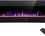 Electric Fireplace 50 Inch Recessed And Wall Mounted,The Thinnest Firepl... - $362.99