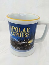 The Polar Express Coffee Mug Warner Bros Raised Relief Train #2 - $6.95