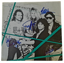 Van Halen Autographed &#39;When Its Love&#39; LP COA #VH77985 - £1,182.47 GBP