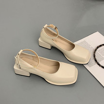 New Elegant Women Mary Jane Shoes Spring Work Shoes Fashion Ankle Strap Female S - £37.74 GBP