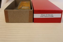 HO Scale Athearn, 40&#39; Box Car, Union Pacific, Yellow, #127098 weathered,... - $30.00