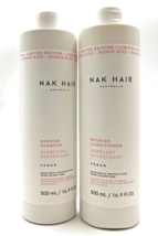 Nak Hair Nourish Shampoo &amp; Conditioner 16.9 oz Duo - £43.55 GBP