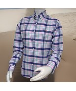 Ralph Lauren Plaid Shirt Mens Sz S Slim Pink Green Blue Long Sleeve Butt... - $414.49 MXN