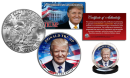 Donald Trump Pres. Official Genuine Legal Tender Ike Eisenhower $1 Dollar Coin - $12.16