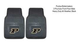 Purdue Boilermakers 2-Pcs Auto Front Floor Mats, Heavy Duty All Weather,... - £28.03 GBP