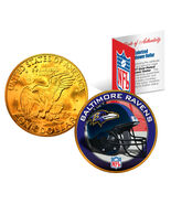 BALTIMORE RAVENS NFL 24K Gold Plated IKE Dollar US Coin * OFFICIALLY LIC... - $12.95