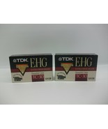 TDK E-HG TC-30 VHS C Blank Camcorder Cassette Tapes Lot of 2 New Sealed - £9.12 GBP
