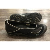 Merrell Womens size 7 Carousel Black Suede Slip on Shoes - $16.67