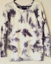American Eagle sweater size M women tie-dyed blue &amp; white lightweight - $9.85
