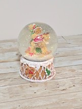 Christmas Gingerbread Man Rocking Horse Peppermint Snow globe Snow Globe... - $24.99