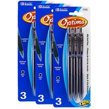 Optima Black Oil-Gel Ink Retractable Pen w/Grip | 3 Ct - $5.99+