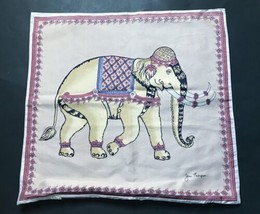 Boho Jim Thompson Light Pink Silk Elephant Throw Pillow Cover Pillowcase - £12.66 GBP