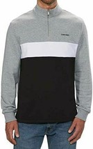 Calvin Klein Men&#39;s Mid-Weight Quarter Zip Pullover (Glacier Gray Htr, Me... - $35.63