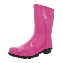 UGG Kids Girls Mid Calf Rain Boots Raana Size US 6 Pink Waterproof - £39.51 GBP