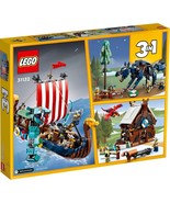 LEGO Creator 31132 Wikingerschiff und die Midgardschlange Bausatz NEU/VE... - $2,814.90 MXN