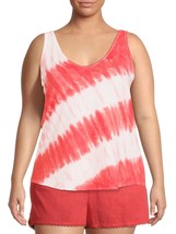 Terra &amp; Sky Women&#39;s Plus Tie Dye Tank Top Shirt 2X (20-22W)  Orange NEW - £11.40 GBP