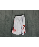 Team England Soccer Shorts (Retro) - Home Whites by Umbro - Men&#39;s Large - $88.15 CAD