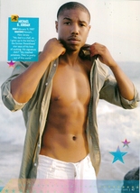 Michael B Jordan shirtless  Josh Bowman 11" x 8" Teen Magazine Pinup Min... - $6.94