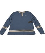 Ted Baker Shirt Men L Folkstone Grey Micro Waffle Pullover Preppy Casual... - $48.31 CAD