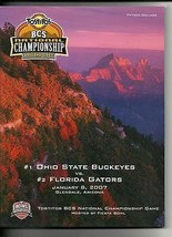 2007 BCS Championship Game Program Ohio State Buckeyes Florida gators #3 - $52.85