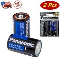 2 Pcs Panasonic D Size Battery Carbon Zinc Battery Super Heavy Duty Powe... - £5.46 GBP