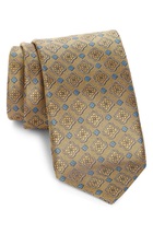 Canali Medallion Silk Tie in Yellow - £86.90 GBP