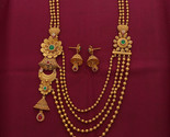 22 Karat Seal Genuine Gold 25.6/4cm Necklace Earring Sets Mummy Fashion Jewelry - £8,117.46 GBP