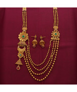 22 Karat Seal Genuine Gold 25.6/4cm Necklace Earring Sets Mummy Fashion ... - £9,116.49 GBP