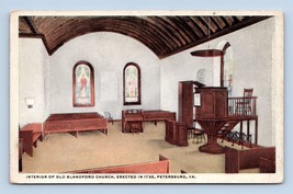 Blandford Church Interior View Petersburg Virginia VA UNP WB Postcard I16 - £2.35 GBP