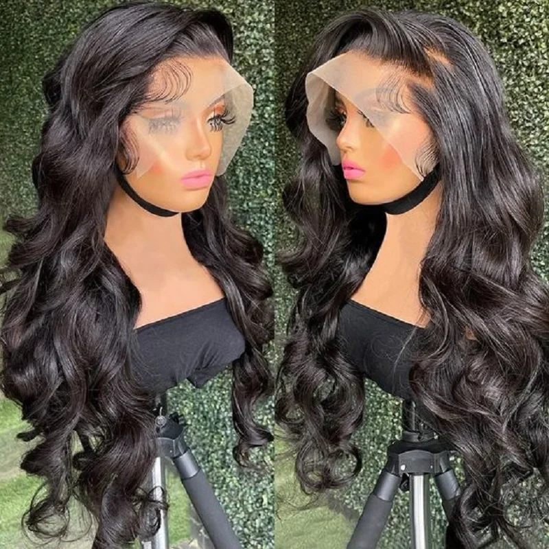 30 32 Inch Body Wave 360 Full Lace Wig Human Hair Pre Plucked Bling Hair 13 - £56.30 GBP+
