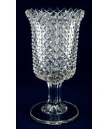 Bryce Bros EAPG Glass Celery Vase Diamond Corset Sawtooth c1880s - $24.00