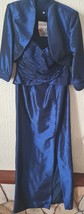 Cameron Blake 2 Piece navy blue Tube Dress And Bolero For Women Size 10uk - £35.39 GBP