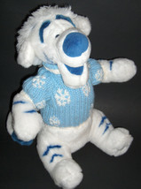 12&quot; DISNEY WINNIE THE POOH WINTER WHITE TIGGER in Snowflake Sweater &amp; Hat - £19.98 GBP