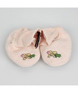 Baby Girl Vintage Carter&#39;s John Lennon Pink Fleece Slippers Booties Shoe... - £16.06 GBP