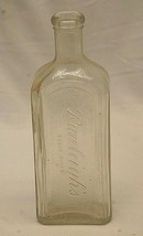 Rawleigh&#39;s Trade Mark Remedies Clear Glass Bottle Embossed Logo Made In USA - $21.77