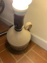 Vintage Heinz&#39;s Vinegar Jug Lamp Signed By Pottery Artist 9&quot; Tall - $733.85 MXN